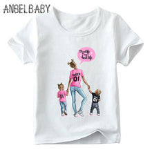 Load image into Gallery viewer, Mother's Love Family Matching Outfits Tshirt mother and daughter Vogue clothes Super Mom FashionT-shirts Kids&amp;Woman Funny Tshirt